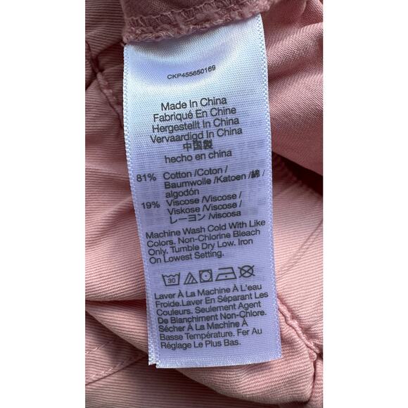 Madewell Pink Pastel Cotton Poplin Shorts Size M Coquette Soft Clean Girl Casual - Picture 6 of 10